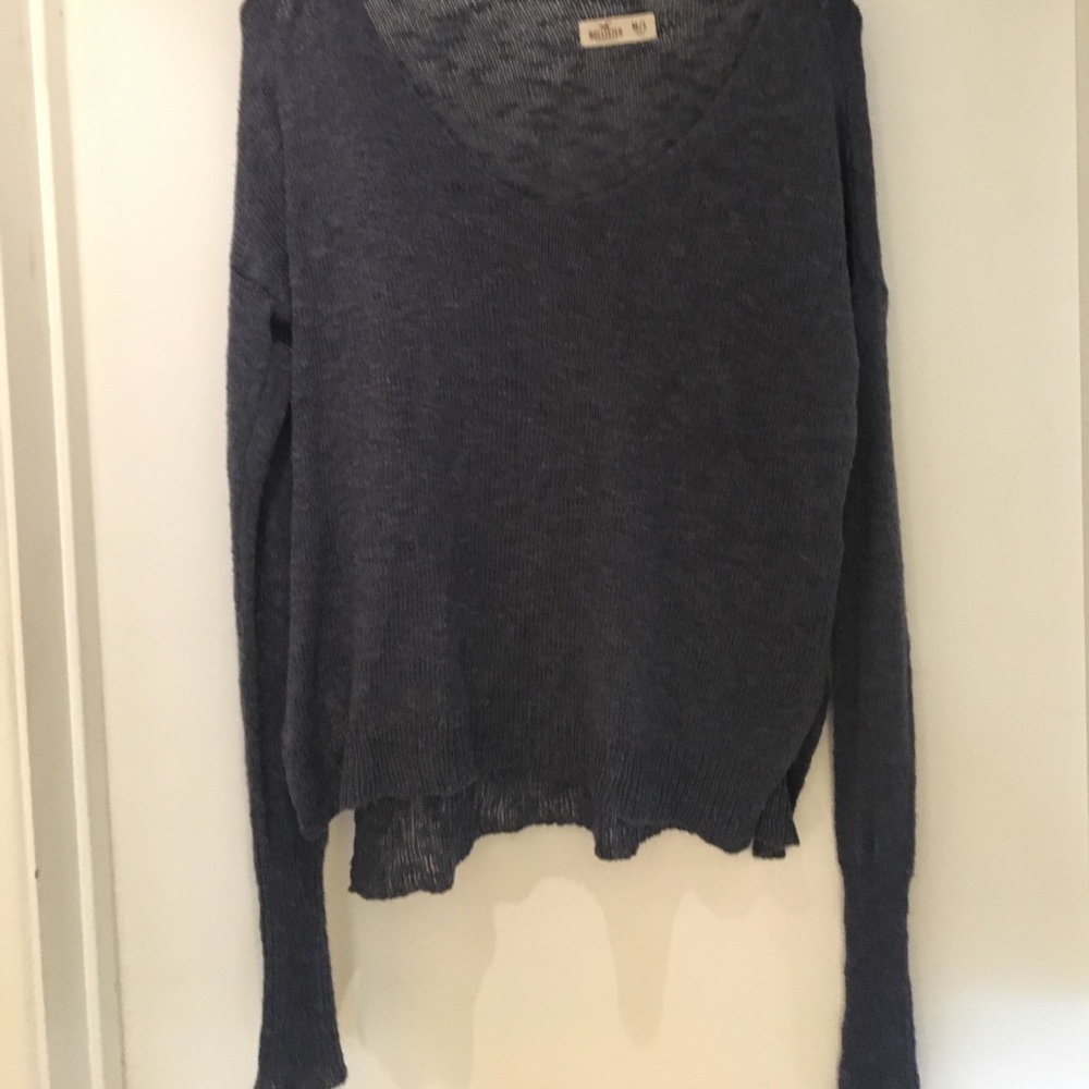 Blue knit sweater