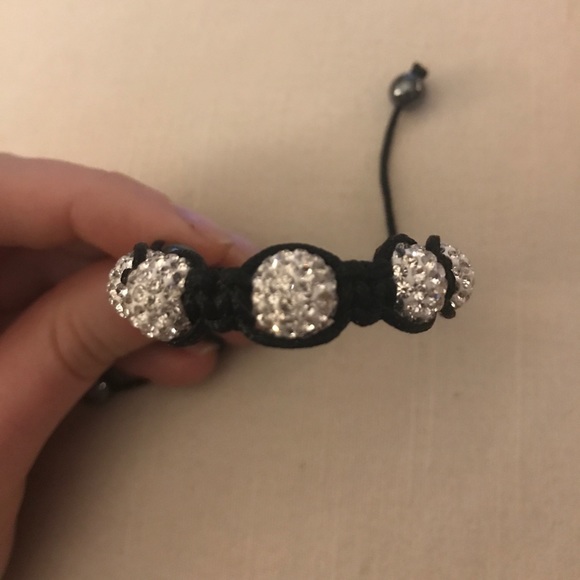 Silvery White Beaded Bracelet - Picture 2 of 3