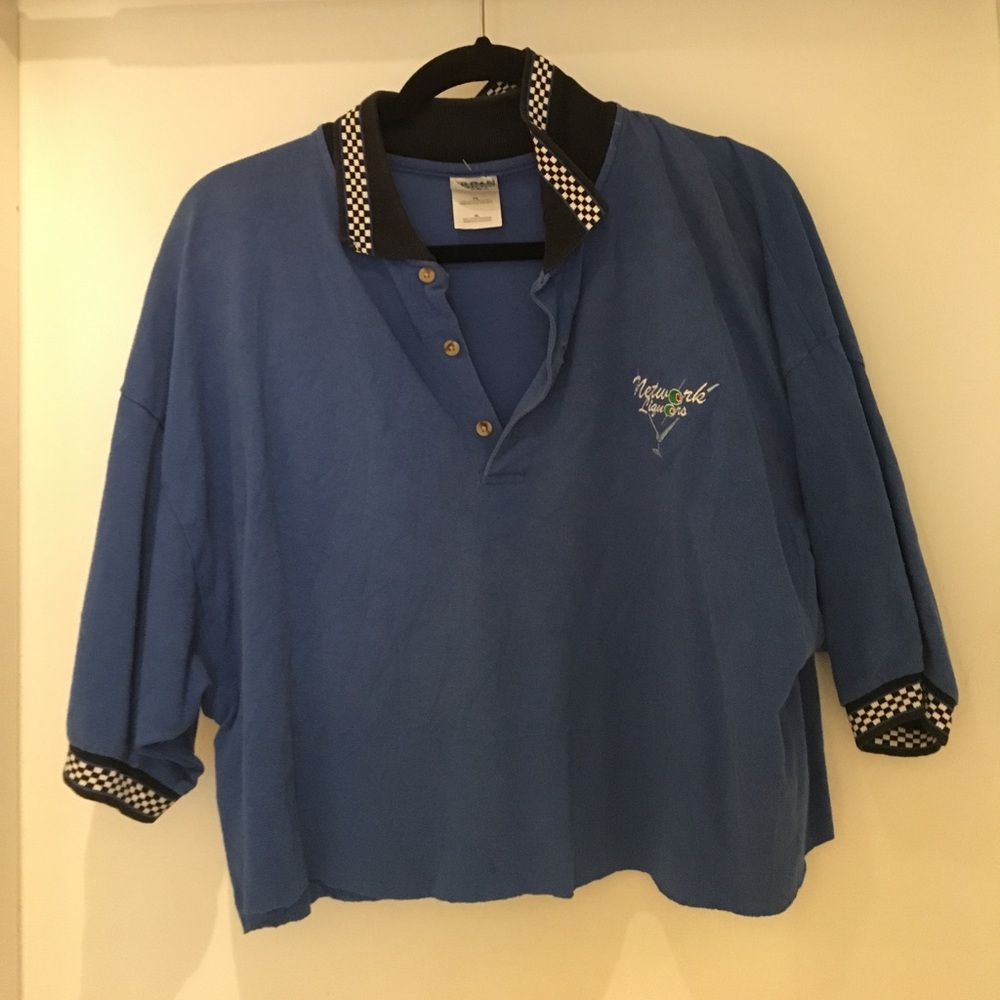 Vintage cropped polo
