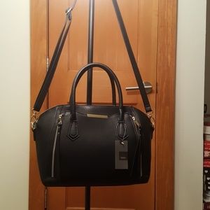Black satchel bag