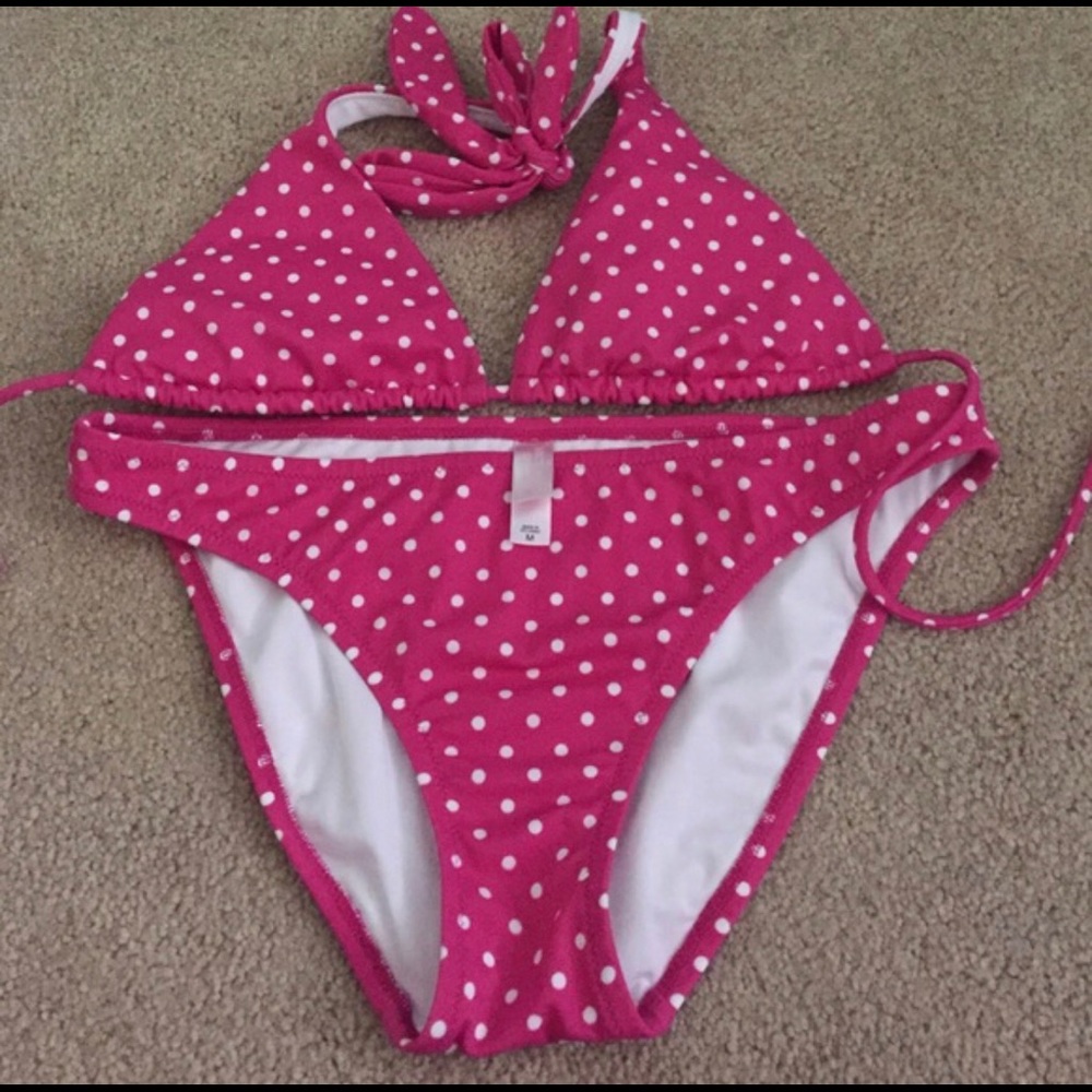 Victoria’s Secret polka dot bikini (pink&white)