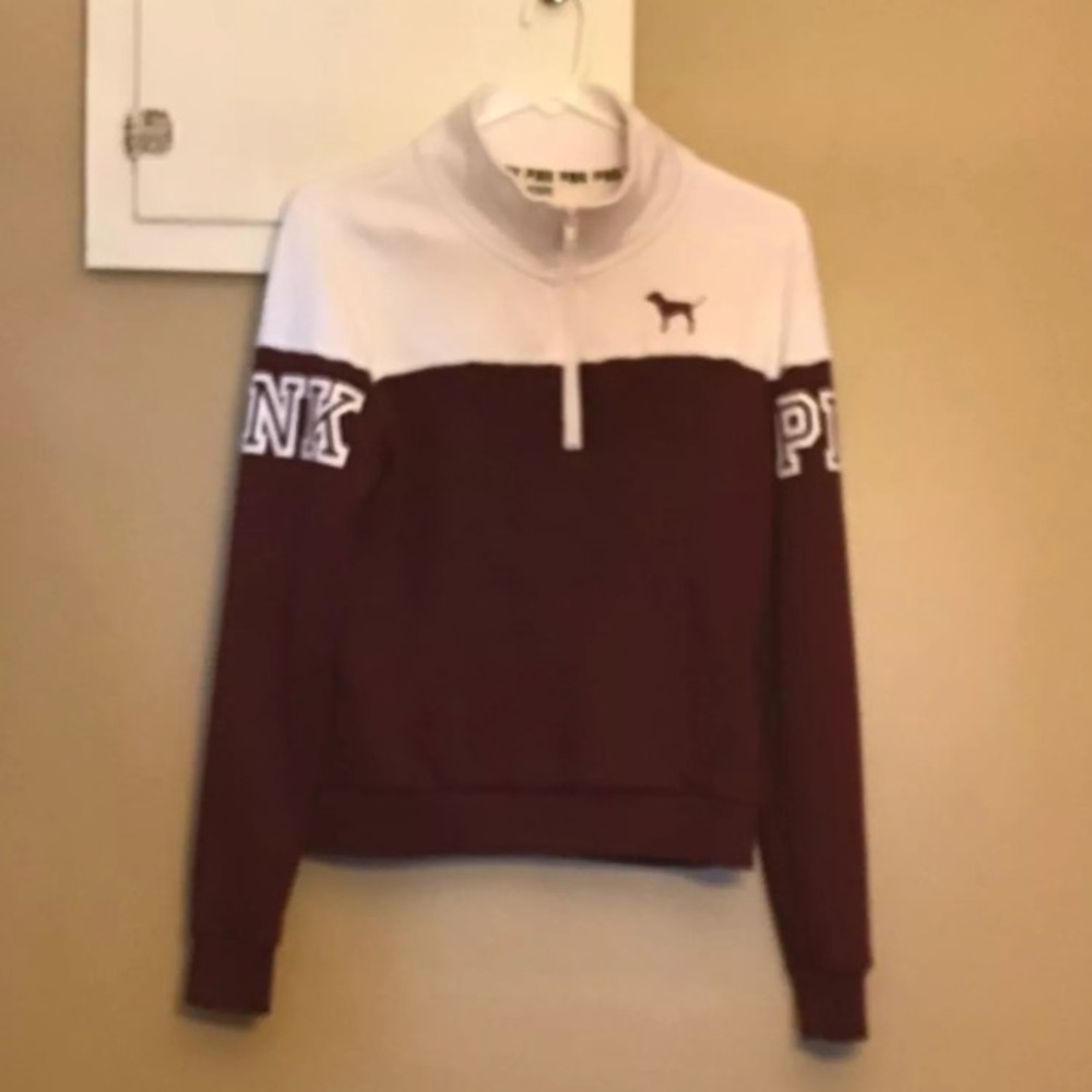 PINK quarter zip PLUS a 15 dollar reward card!