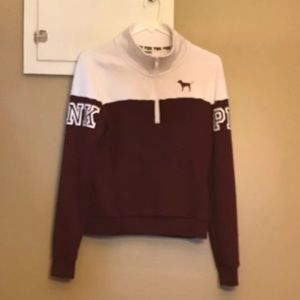 PINK quarter zip PLUS a 15 dollar reward card!