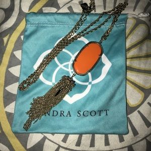 Orange Kendra Scott Rayne Necklace