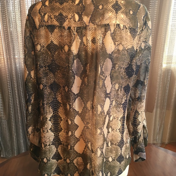 Ana L khaki/navy tunic with quartz neck&ears - Picture 6 of 8