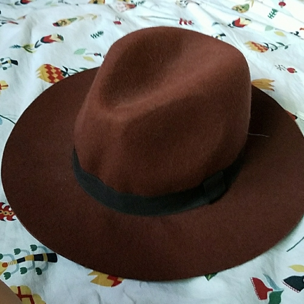 Brown fedora