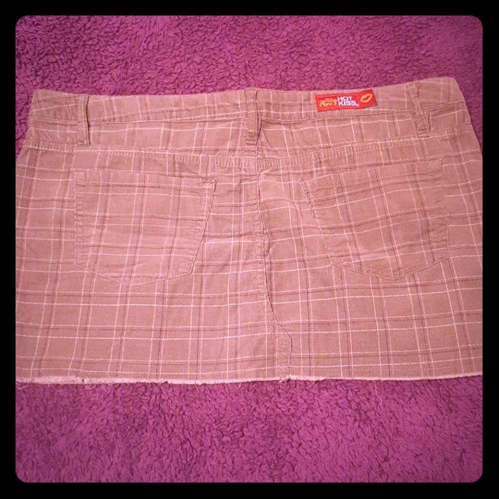 Plaid mini skirt