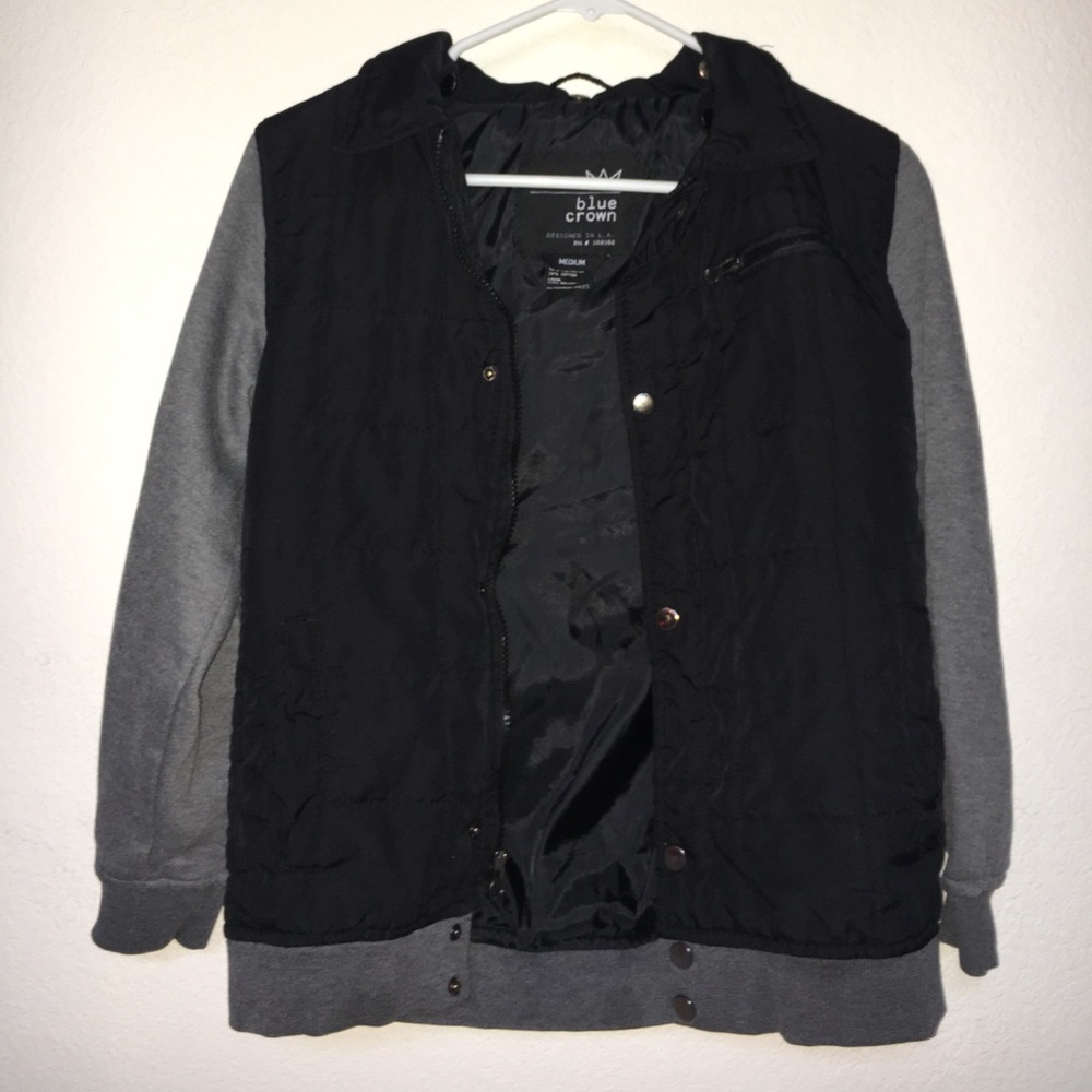 Blue Crown Grey and Black Jacket