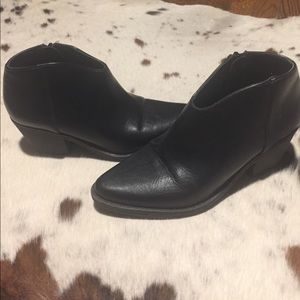 Black western style booties! Worn once!!!!