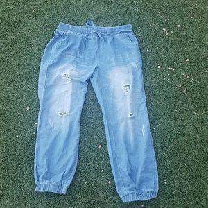 Brand new ripped joggers