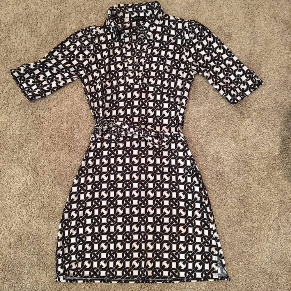 Laundry by Shelli Segal tie dress 10