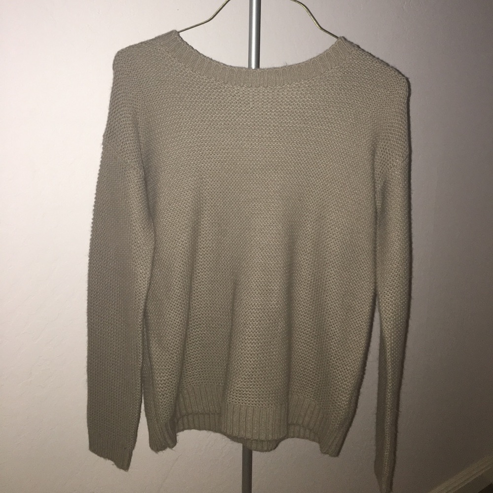 Brown knit sweater