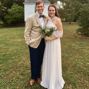 Ivory floor length bohemian gown