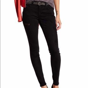 True Religion Ripped Torn & Curvy Skinny Jean