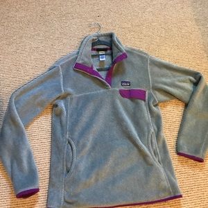 GREY PATAGONIA QUARTER ZIP
