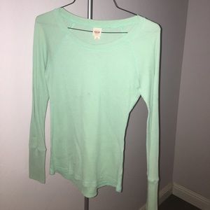 Light Green tight long sleeve shirt