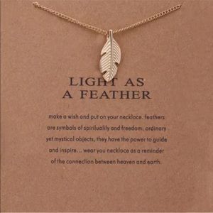 Feather Pendant Necklace