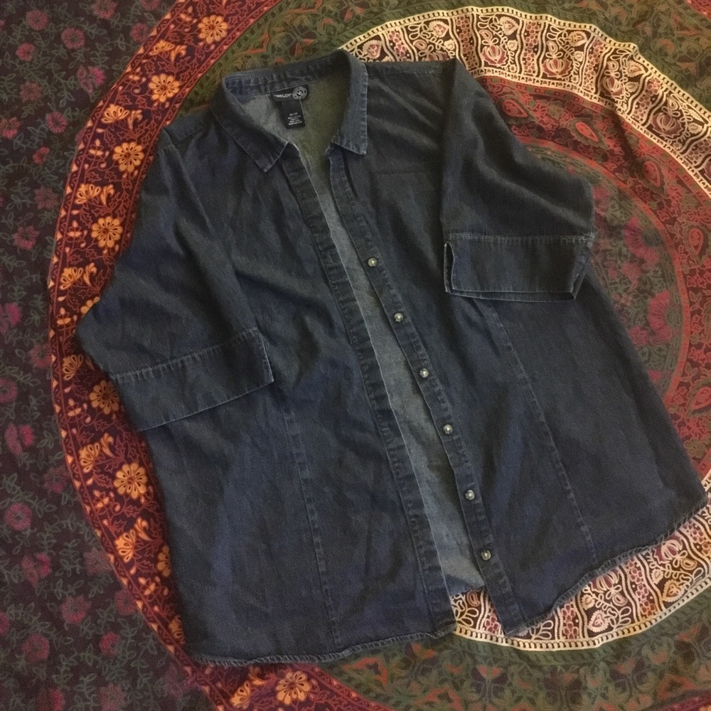 Button-down Jean Shirt