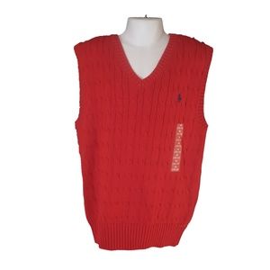 Polo by RL Cable-Knit Cotton Sweater Vest