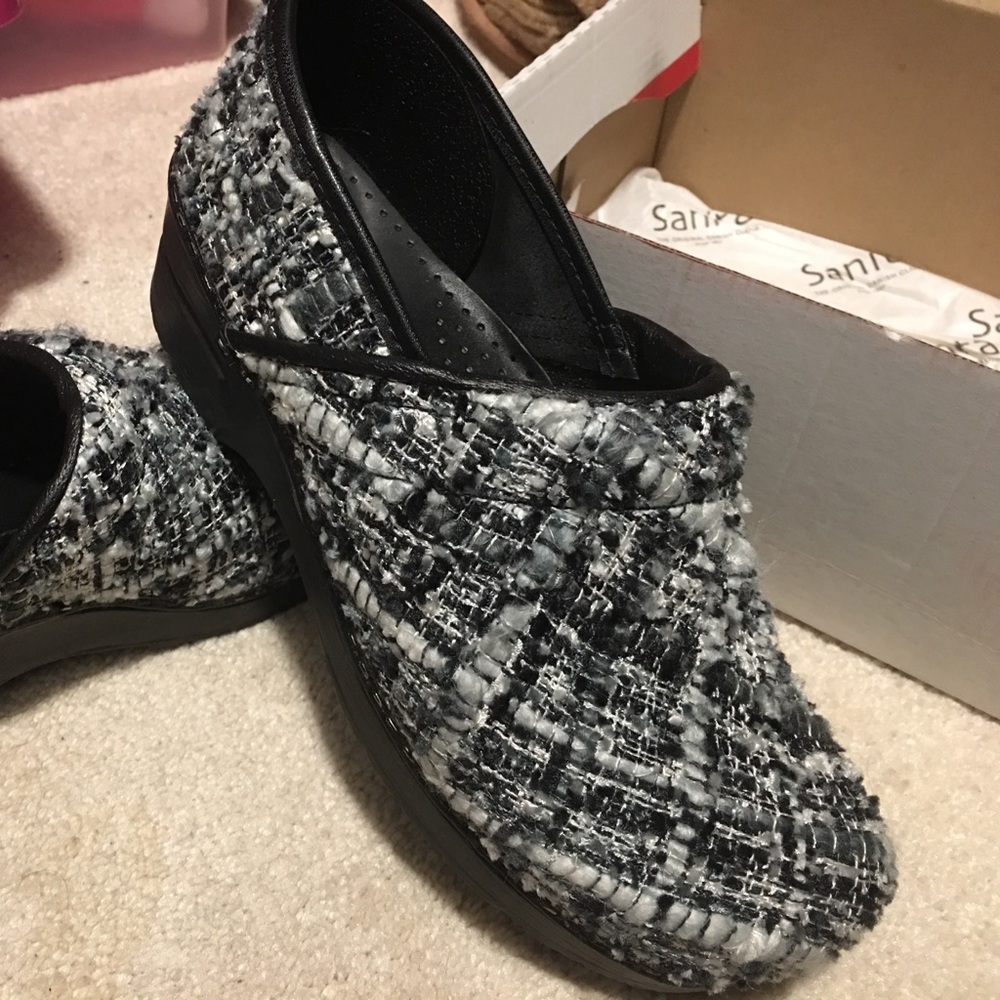 Sanita Tweed Clogs