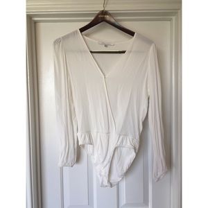 White Bodysuit Blouse