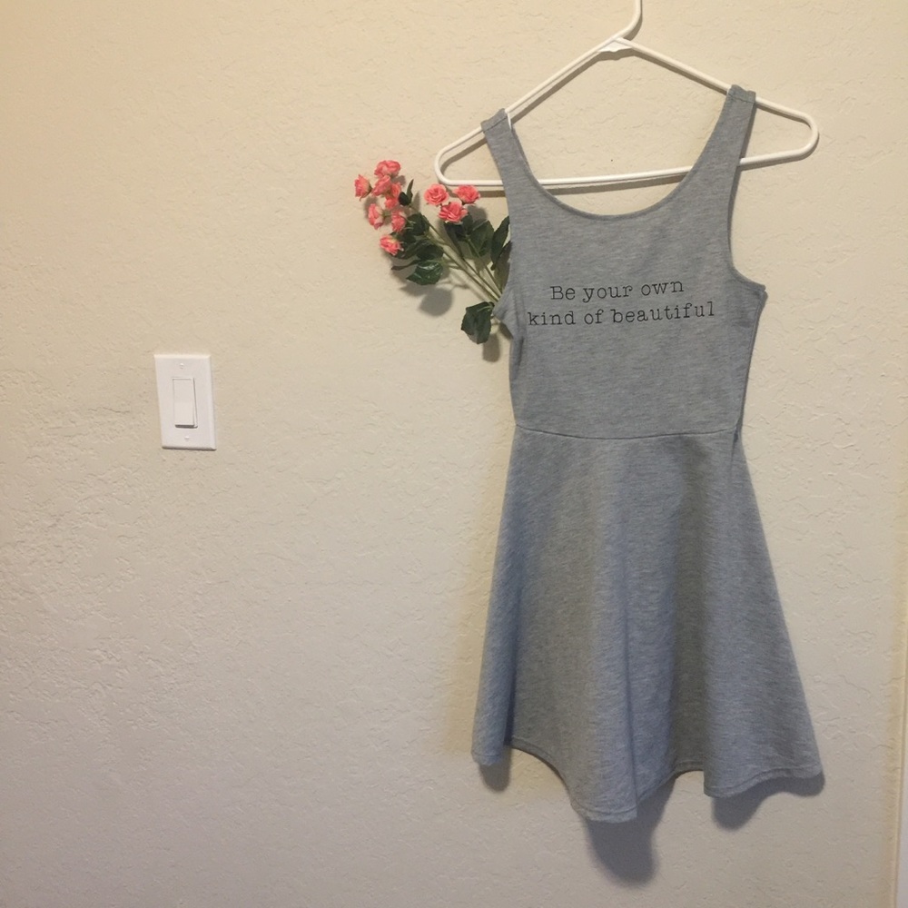 Light Gray A-Line Dress