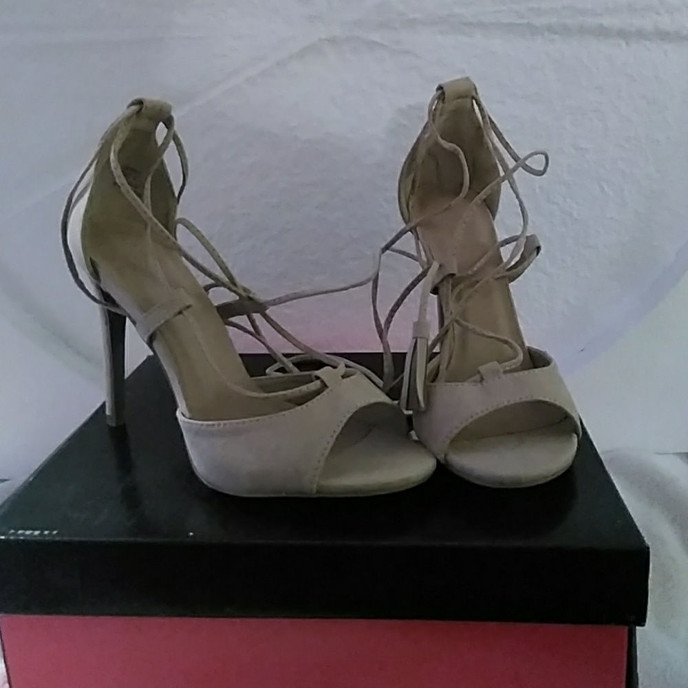 Lace-up heels