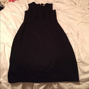 Black mid calf length dress