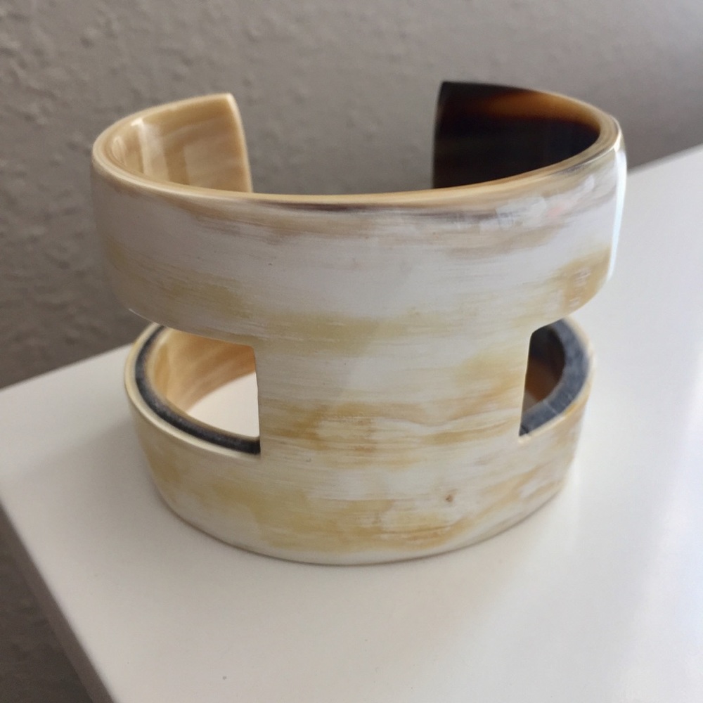Handmade Natural Horn Bangle Bracelet