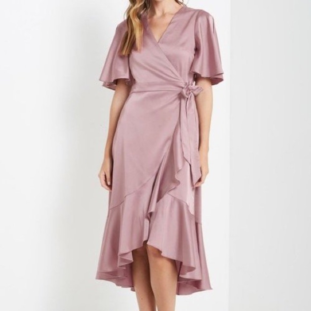 🌟🌟🎁Sale🌟🌟🌟Satin Wrap dress