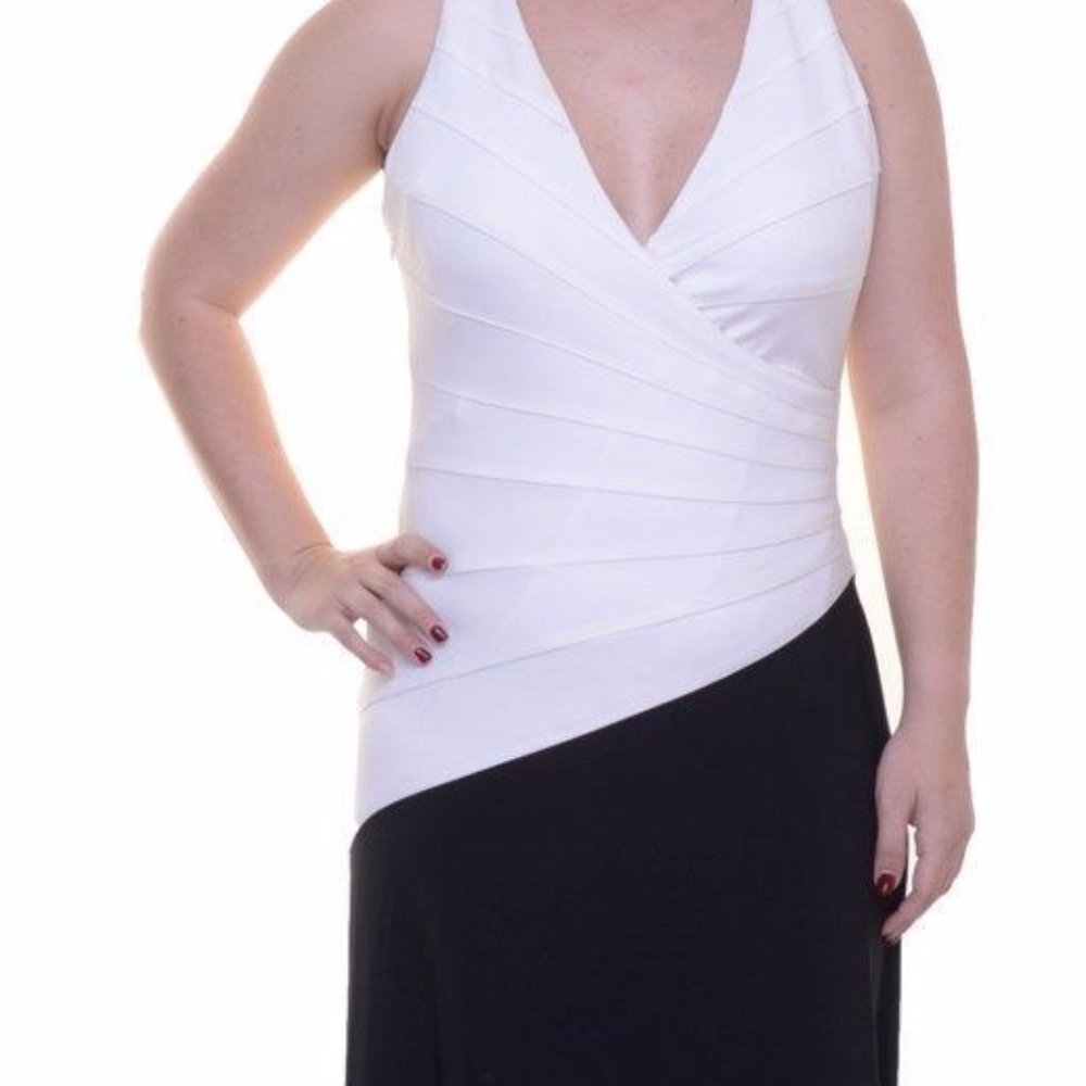 Ralph Lauren Two-Toned A-Line Gown