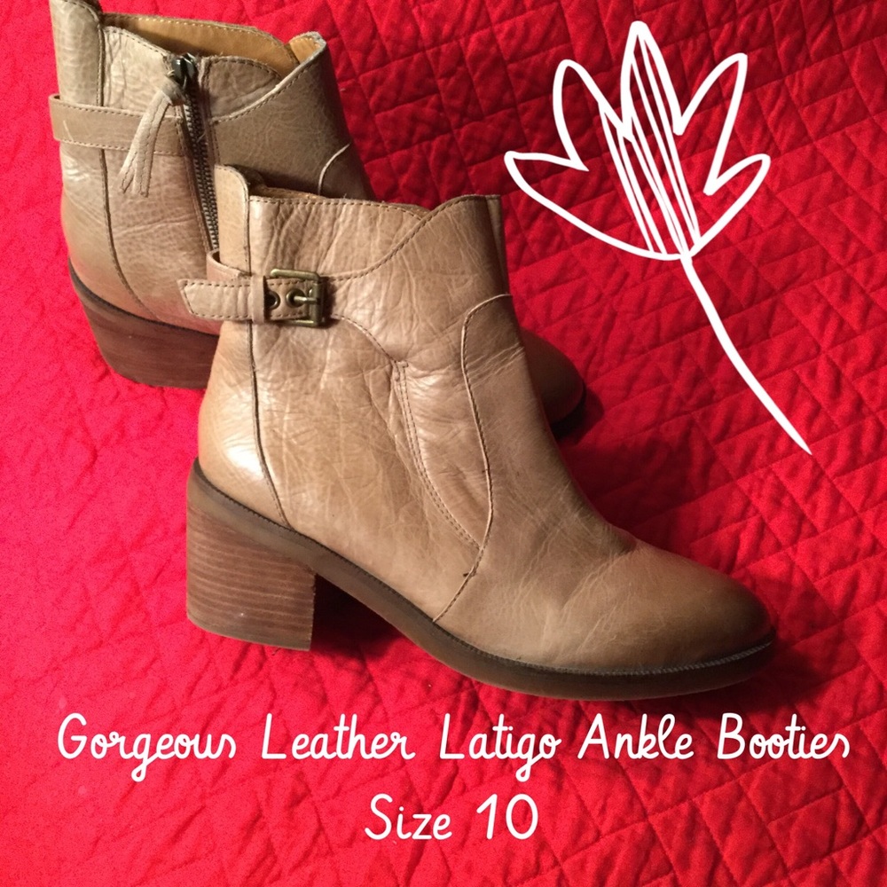 Latigo leather booties