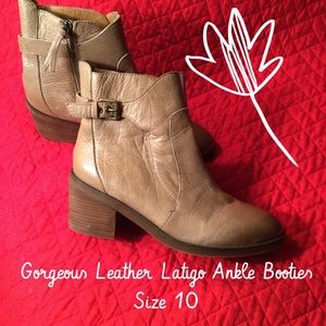 Latigo leather booties
