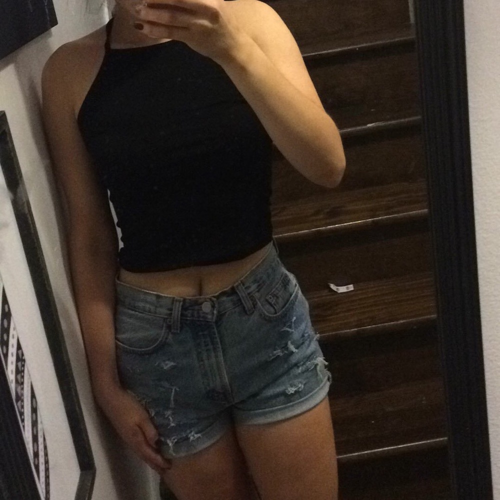 Gap blue jean shorts