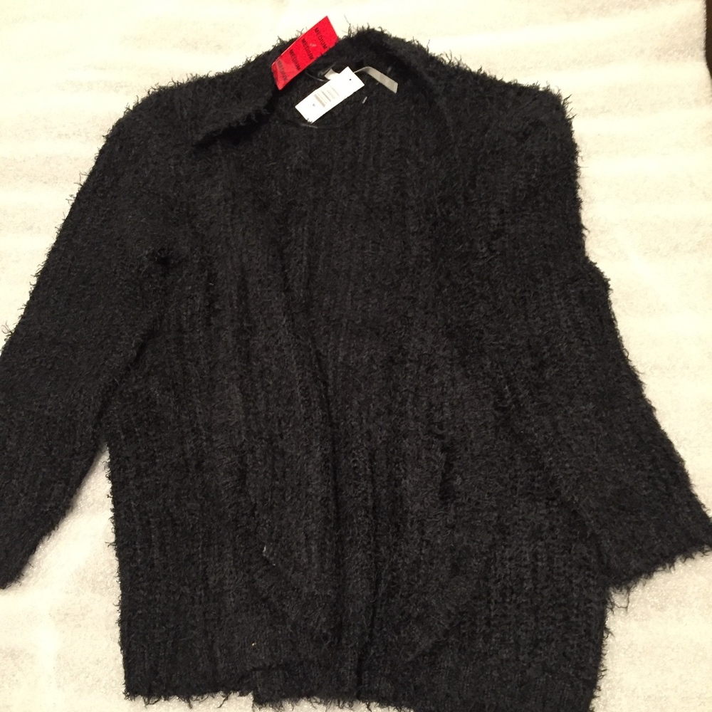 Incredibly Soft Open Front Eyelash Soft Cardigan - Picture 4 of 7