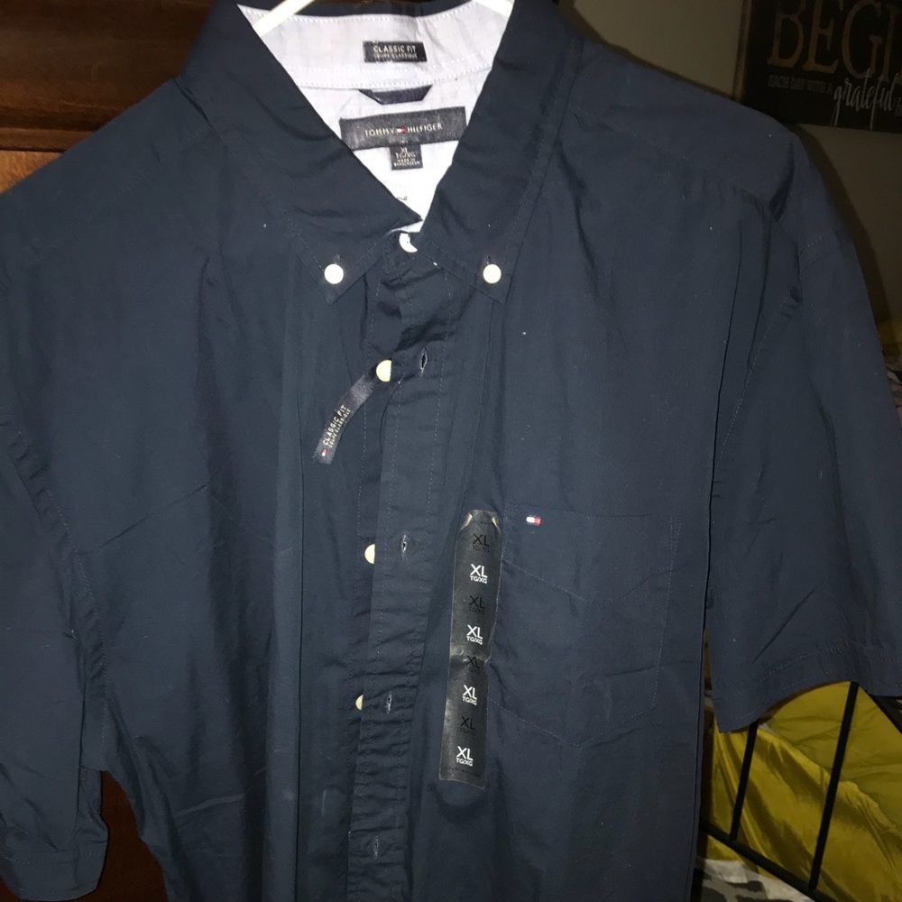 NWT Tommy Hilfiger dark blue Shirt