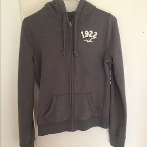 Gray hollister jacket
