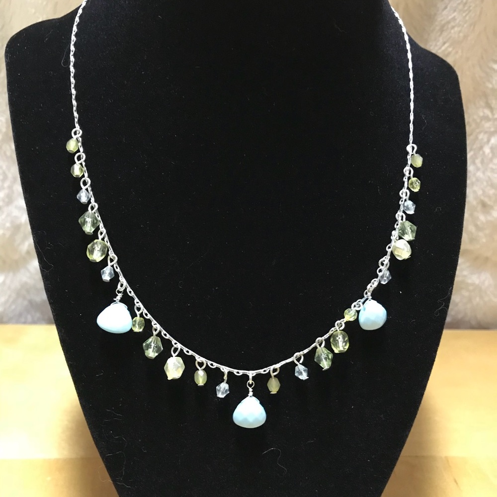 Crystal drop necklace