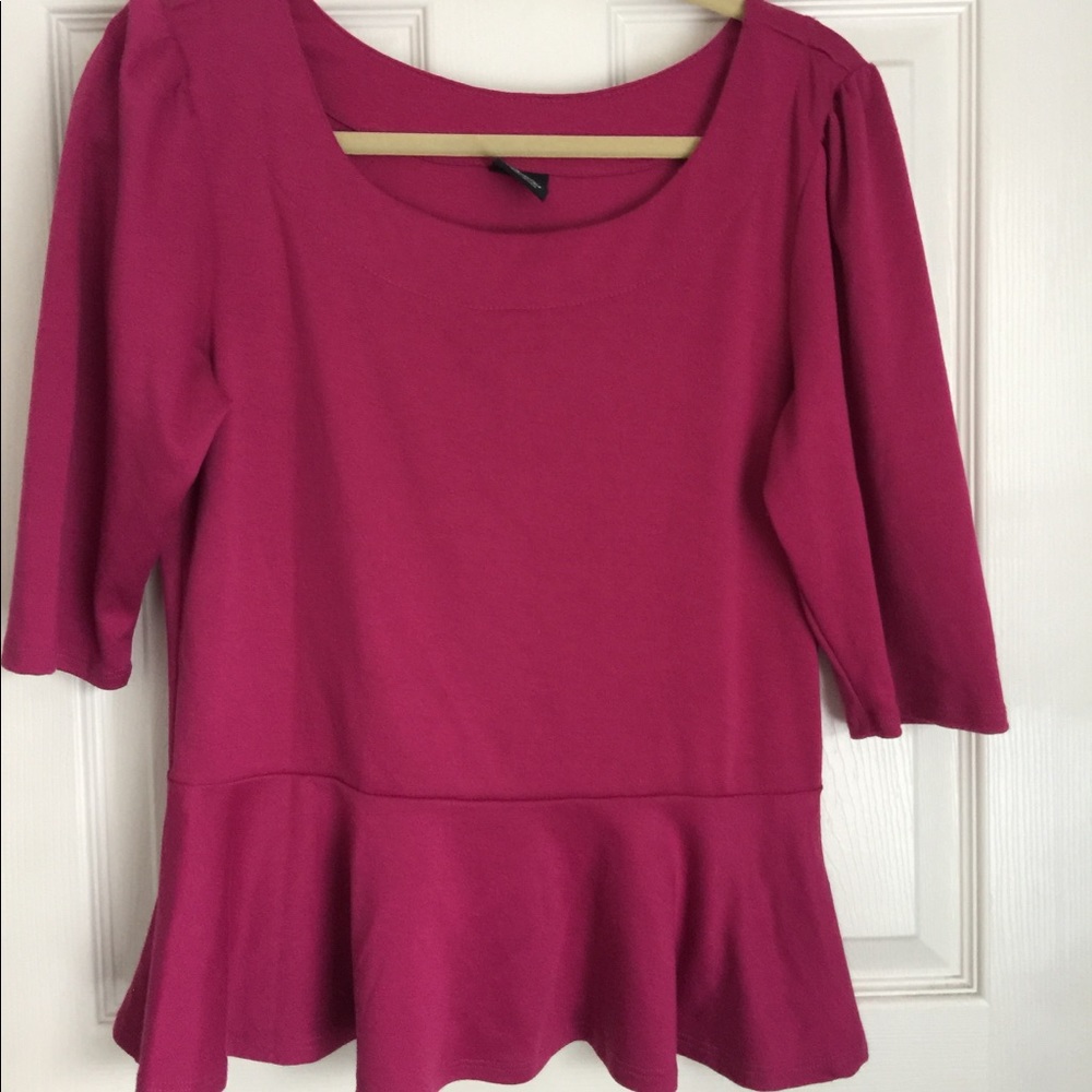Pink Peplum Shirt from Nordstrom