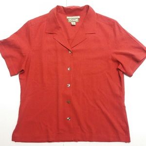 *SOLD* Tommy Bahama Women's Silk Shirt Size Large
