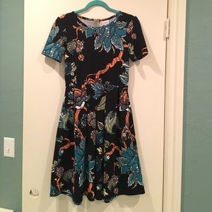 LuLaRoe Floral print Amelia dress