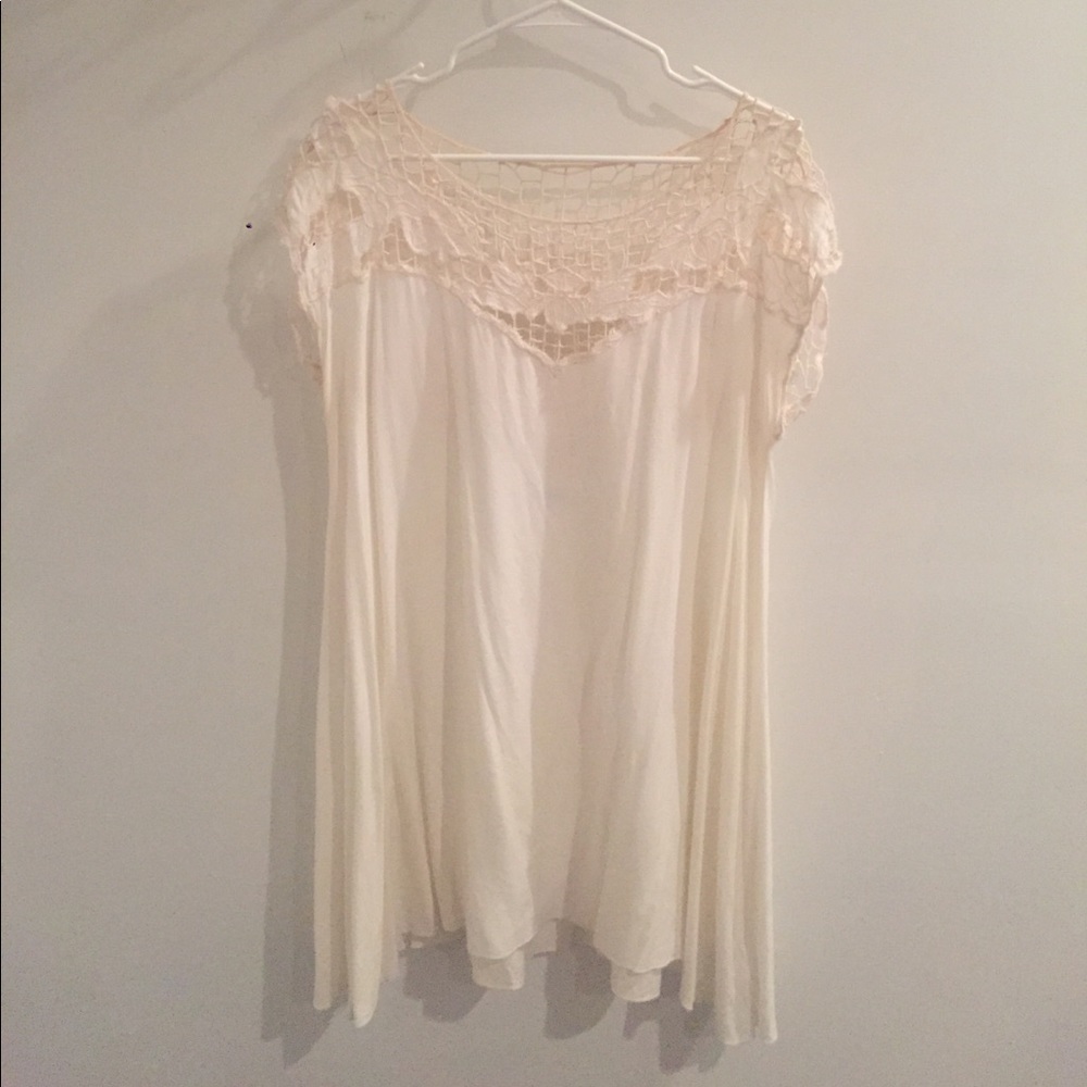 Kimchi Cream Lace Detail Dress