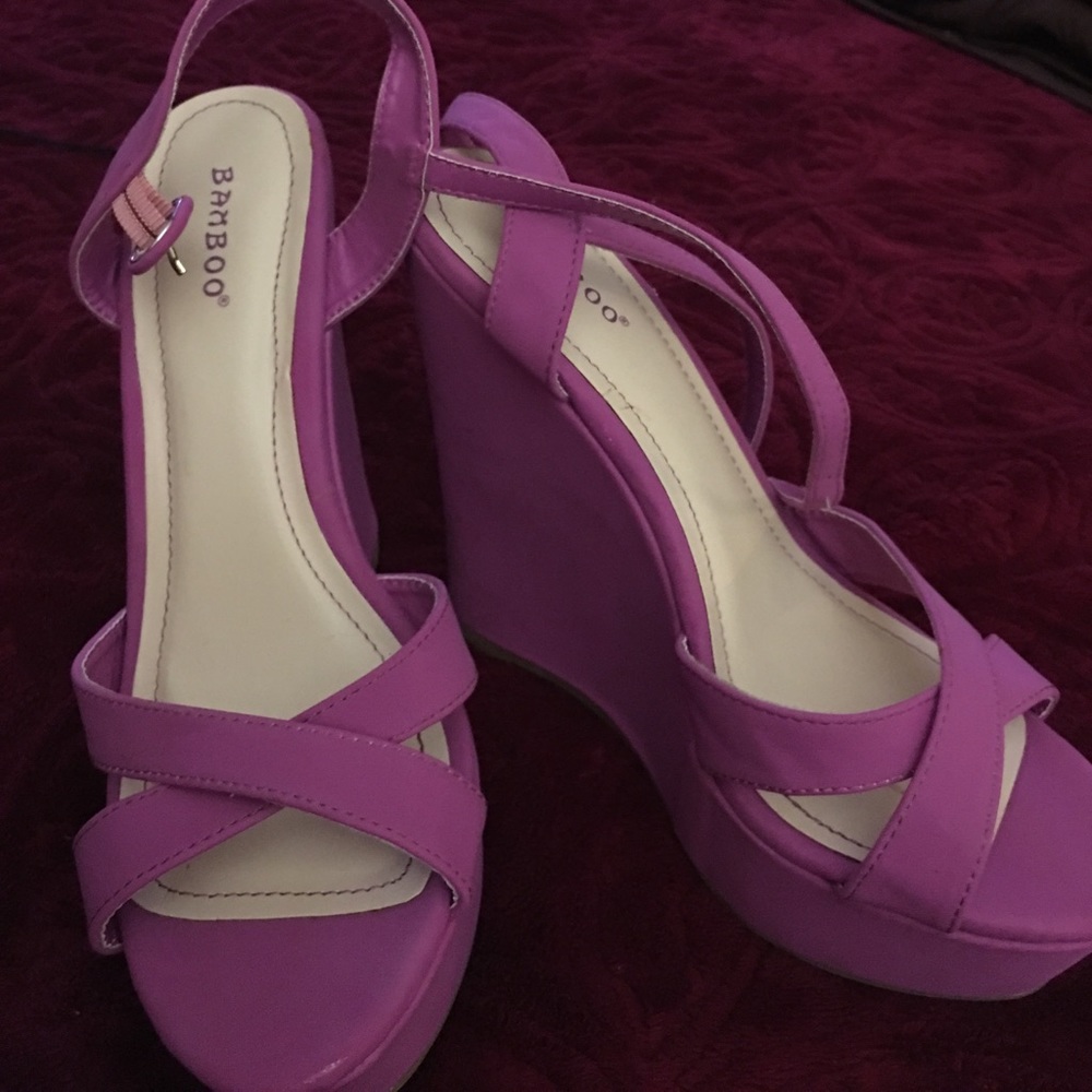 Fushia wedges