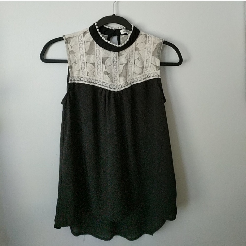 Top with lace detail