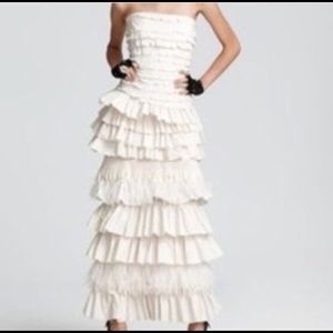 Bcbg Maxazaria strapless taffeta dress