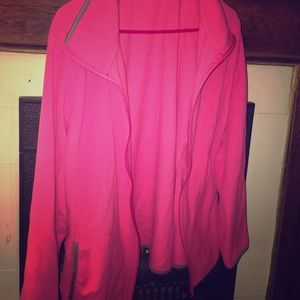 Pink fleece jacket!