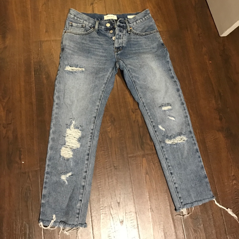 Distressed cutoff jeans from Pac Sun.