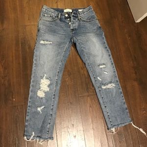 Distressed cutoff jeans from Pac Sun.