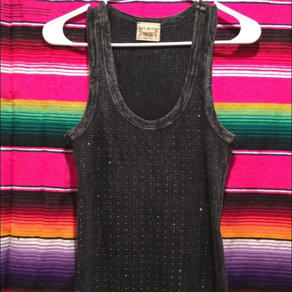 Racer back bling tank top