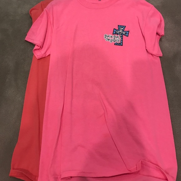 pink girlie girl originals t shirt - Picture 2 of 2
